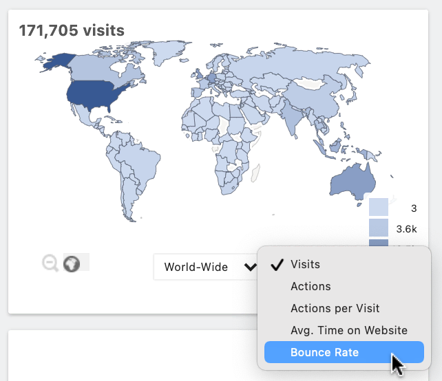 Location Map Metric Selection