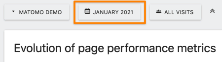 Performance Date Selector