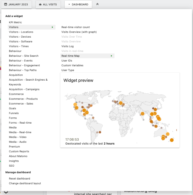 Real-Time Map Widget