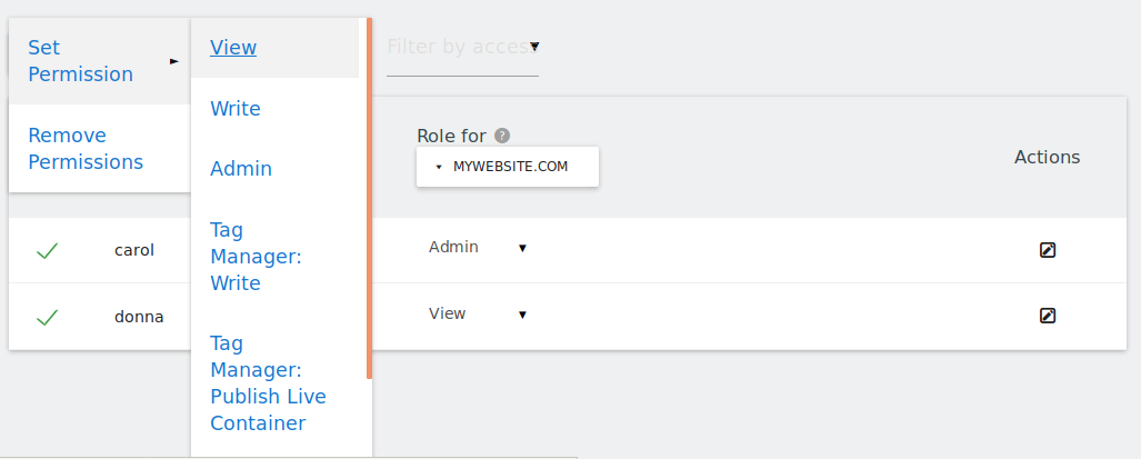 Users Table Bulk Action