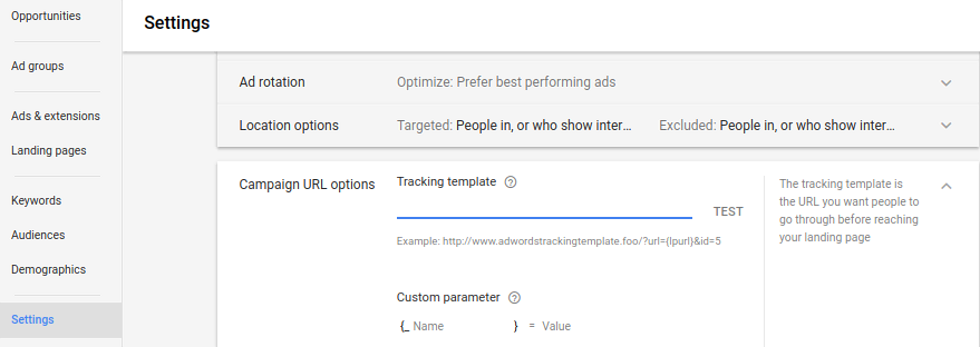 Google Ads tracking in Matomo